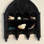 Cathedral Window Wall Shelf – Gothic Arch Display – Crystal / Curio Shelf